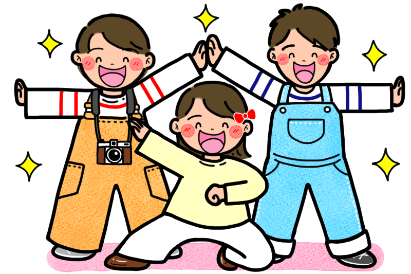 3人のクリエイターが決めポーズを取っている画像