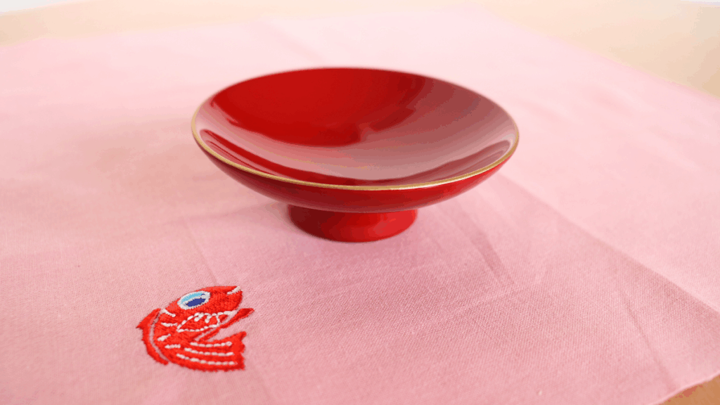 朱塗り平盃の画像